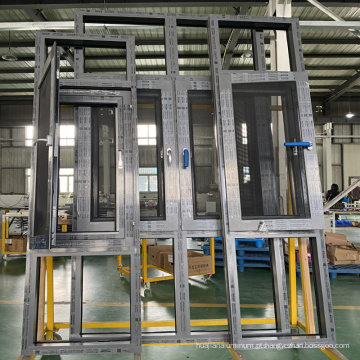 Mullions de alumínio de venda direta de fábrica 6063 portas de alumínio e perfis Windows